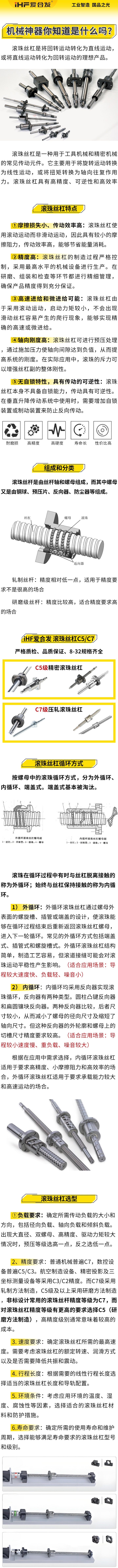 愛合發(fā)：機(jī)械神神器，滾珠絲杠循環(huán)方式